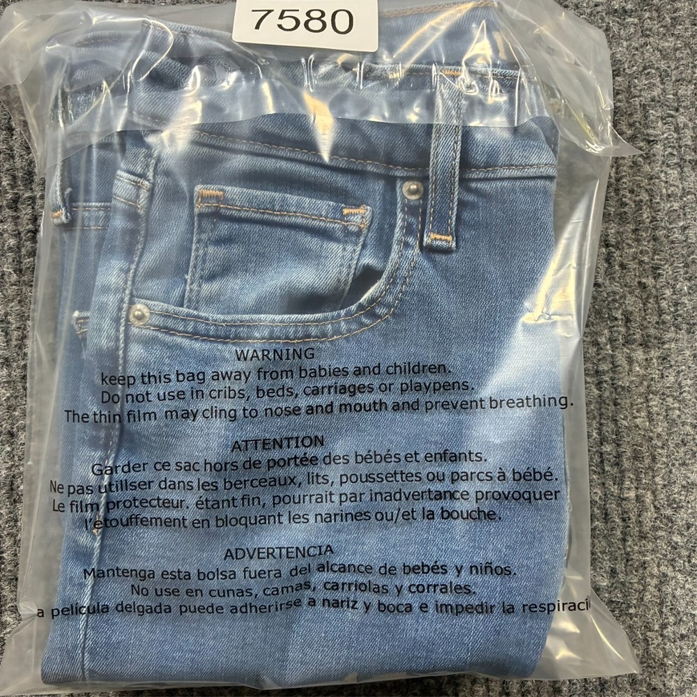Levis 721 High Rise Skinny Jeans Womens Size 25 Blue Denim Raw Hem Casual - Picture 13 of 13